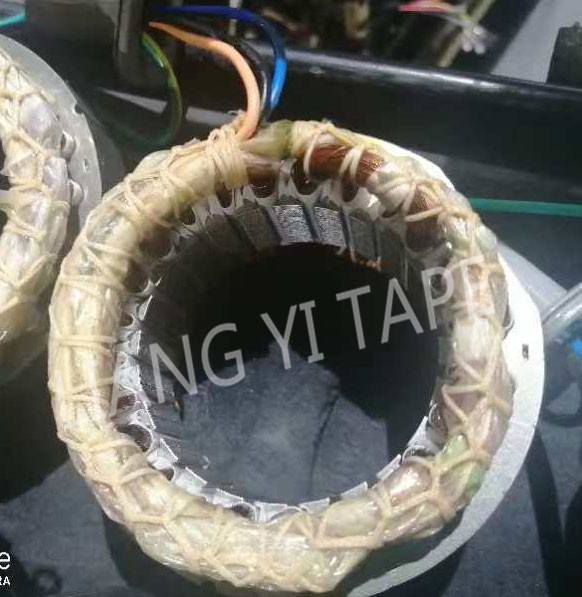 Rubber Yellow Fabric Insulation Tape Pressure Sensitive Adhesive Type