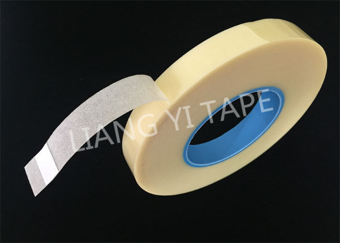 Rubber Yellow Fabric Insulation Tape Pressure Sensitive Adhesive Type