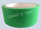 Green Heat Resistant Insulation Tape , Crepe Paper Automotive Adhesive Tape