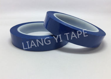 Mylar Film Blue Electrical Tape , Flame Resistant Polyester Adhesive Tape