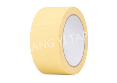 Different Colors Paper Masking Tape , Crepe Paper Coated Masking Tape With Paper