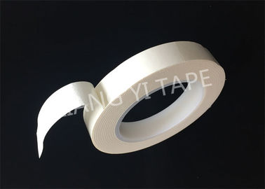 PET Film Fabric Composite Adhesive Insulation Tape , 0.15mm Thick White Electrical Tape