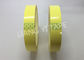 Light Yellow Polyester Mylar Tape Flame Resistant / High Temperature Resistance