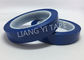 High Performance Adhesive Polyester Tape , Flame Retardant Blue Insulation Tape