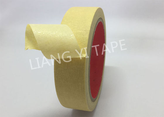 0.15mm Thick High Temperature Electrical Tape , Crepe Paper Industrial Masking Tape