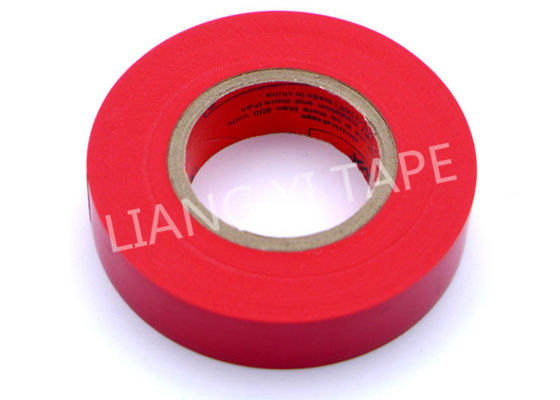 Red Rubber Adhesive PVC Electrical Tape For Terminal Processing 0.10-0.22 mm Thickness